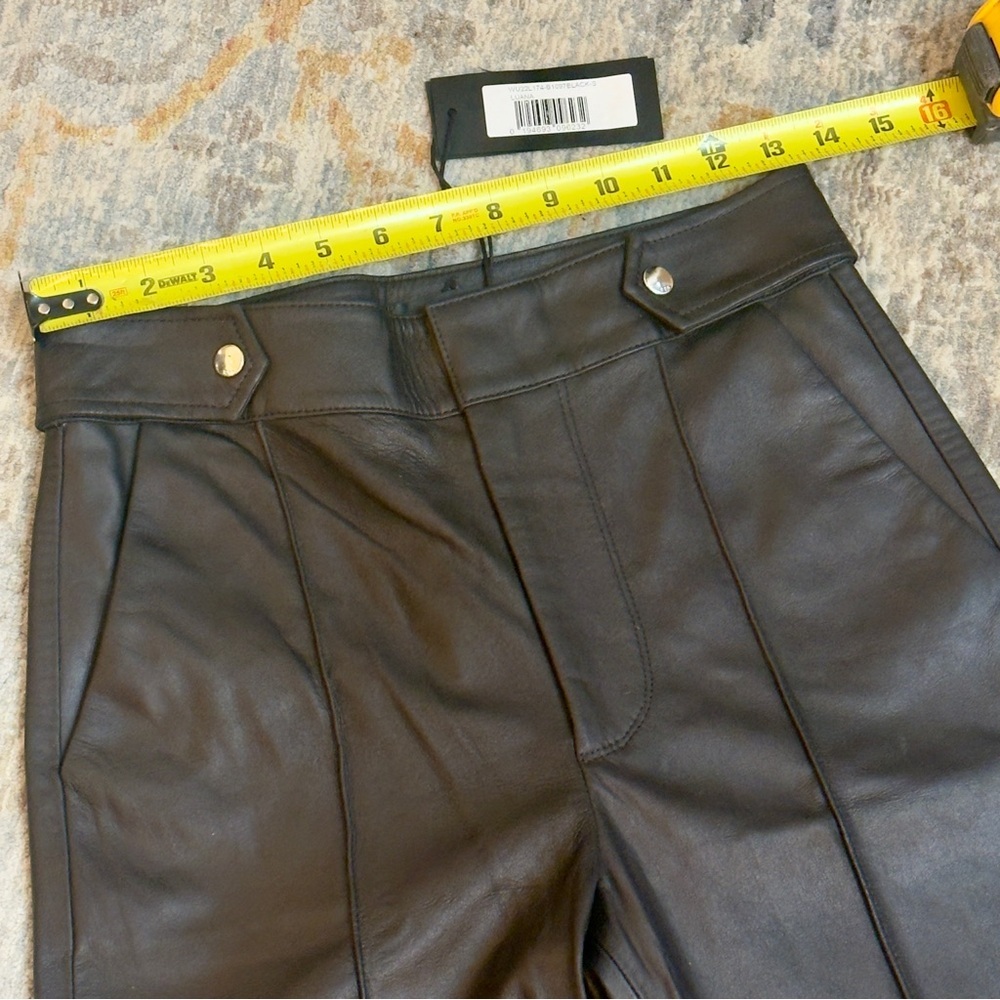 NWT RtA Luana Black Leather Trousers Sz S - Picture 7 of 7